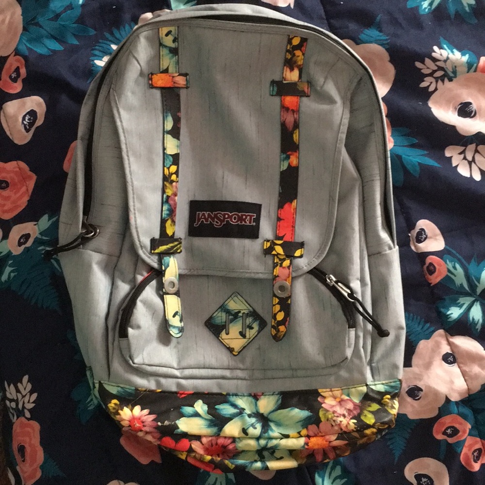 Floral Jansport backpack